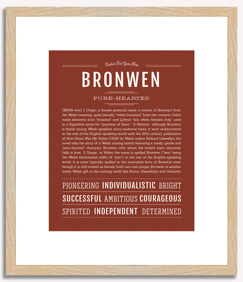 Bronwen | Name Art Print