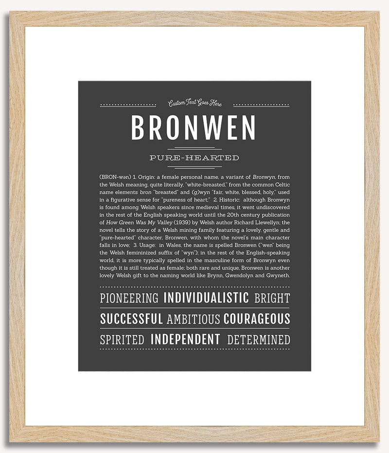 Bronwen | Name Art Print