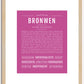 Bronwen | Name Art Print