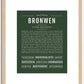 Bronwen | Name Art Print