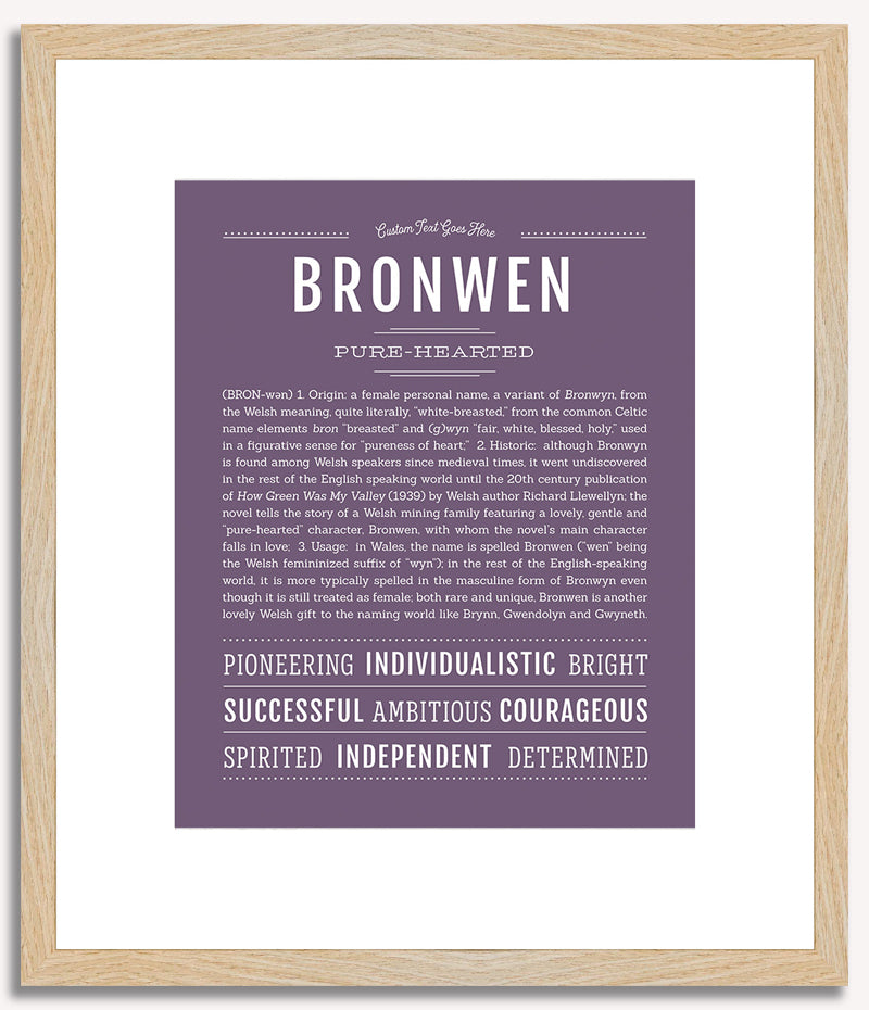 Bronwen | Name Art Print