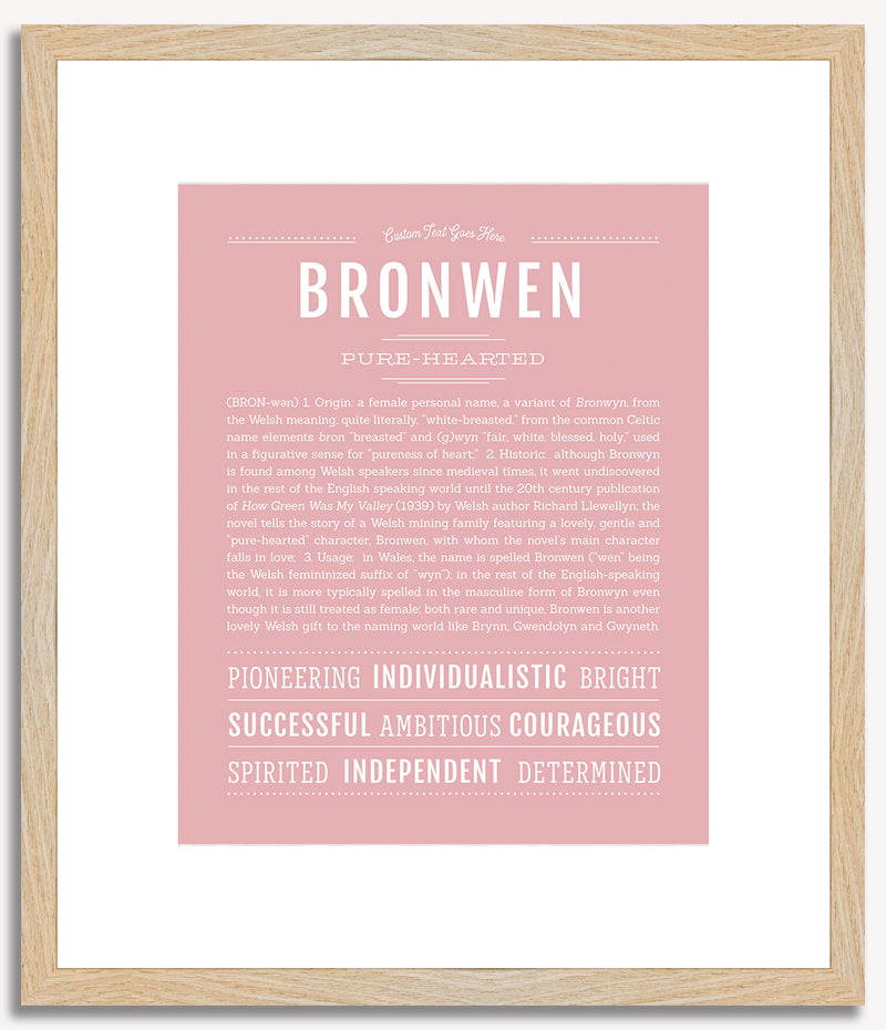 Bronwen | Name Art Print