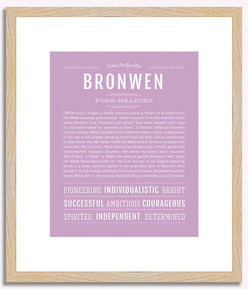 Bronwen | Name Art Print