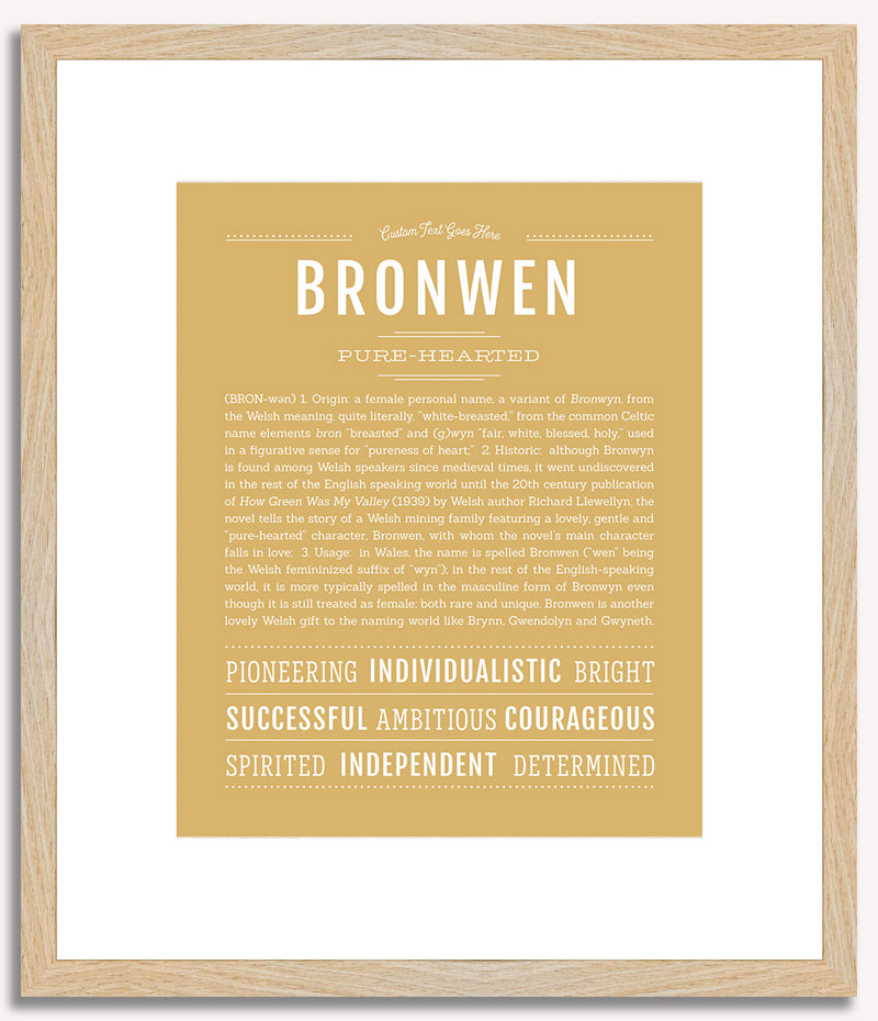 Bronwen | Name Art Print