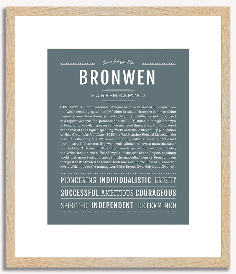 Bronwen | Name Art Print