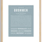 Bronwen | Name Art Print