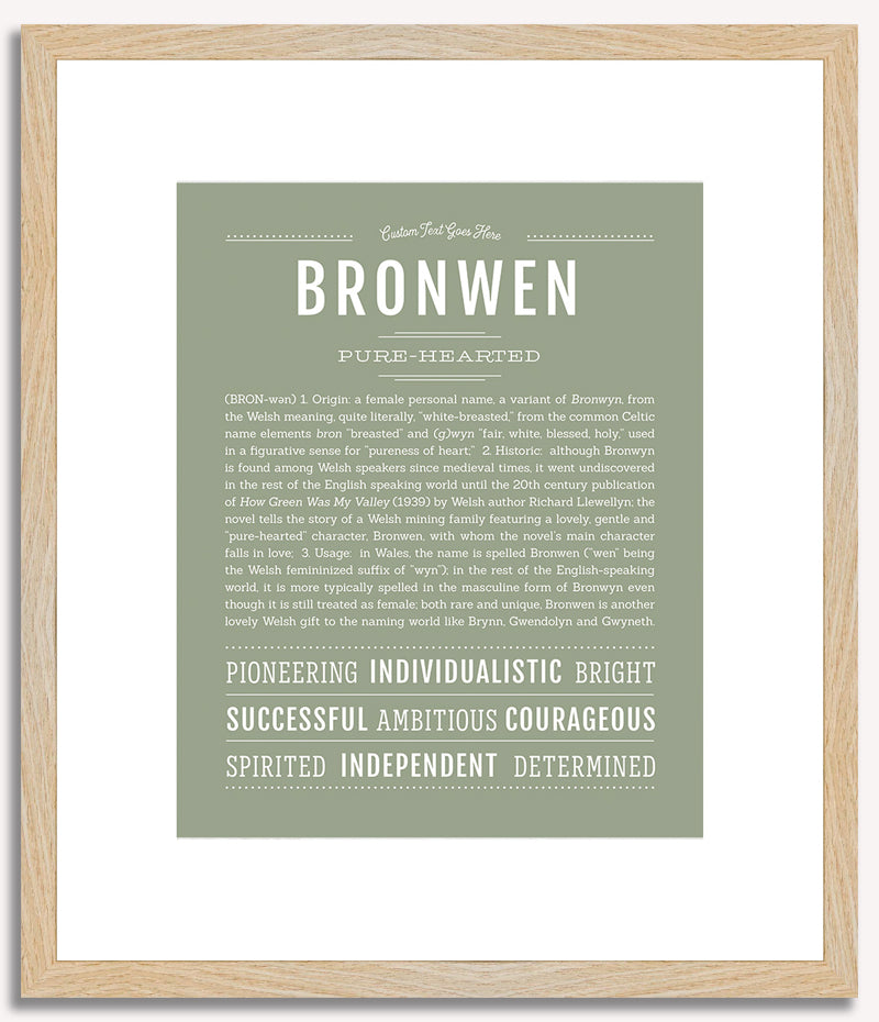 Bronwen | Name Art Print