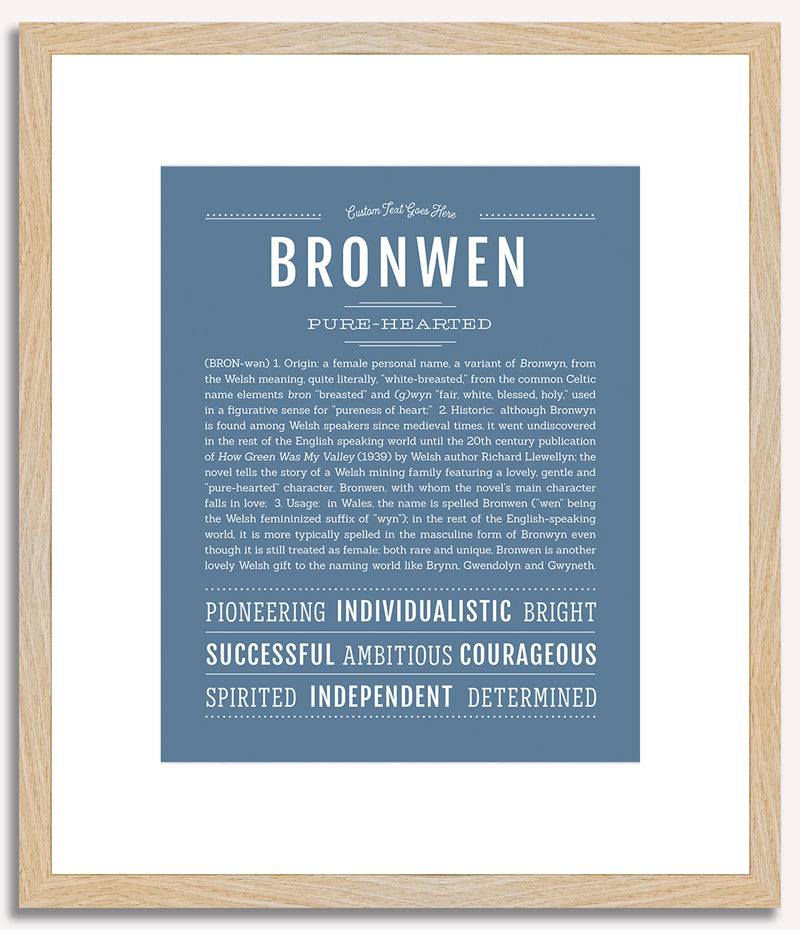 Bronwen | Name Art Print