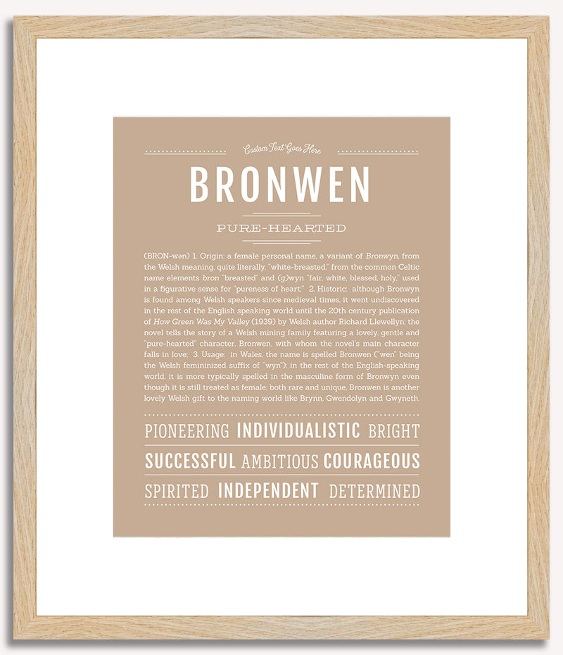 Bronwen | Name Art Print