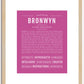 Bronwyn | Name Art Print