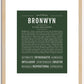 Bronwyn | Name Art Print