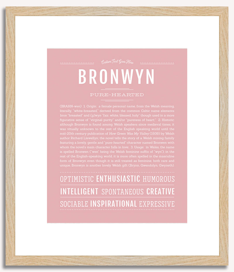 Bronwyn | Name Art Print