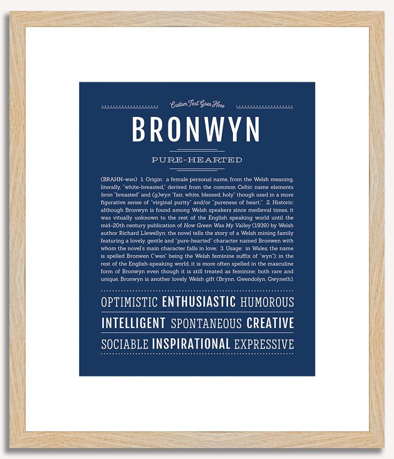 Bronwyn | Name Art Print