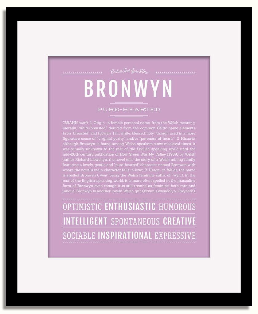 Frame Options | Lilac | Black Frame, Matted