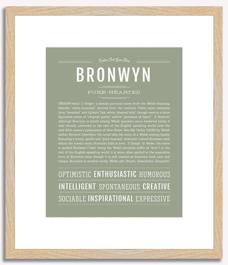 Bronwyn | Name Art Print