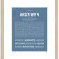 Bronwyn | Name Art Print