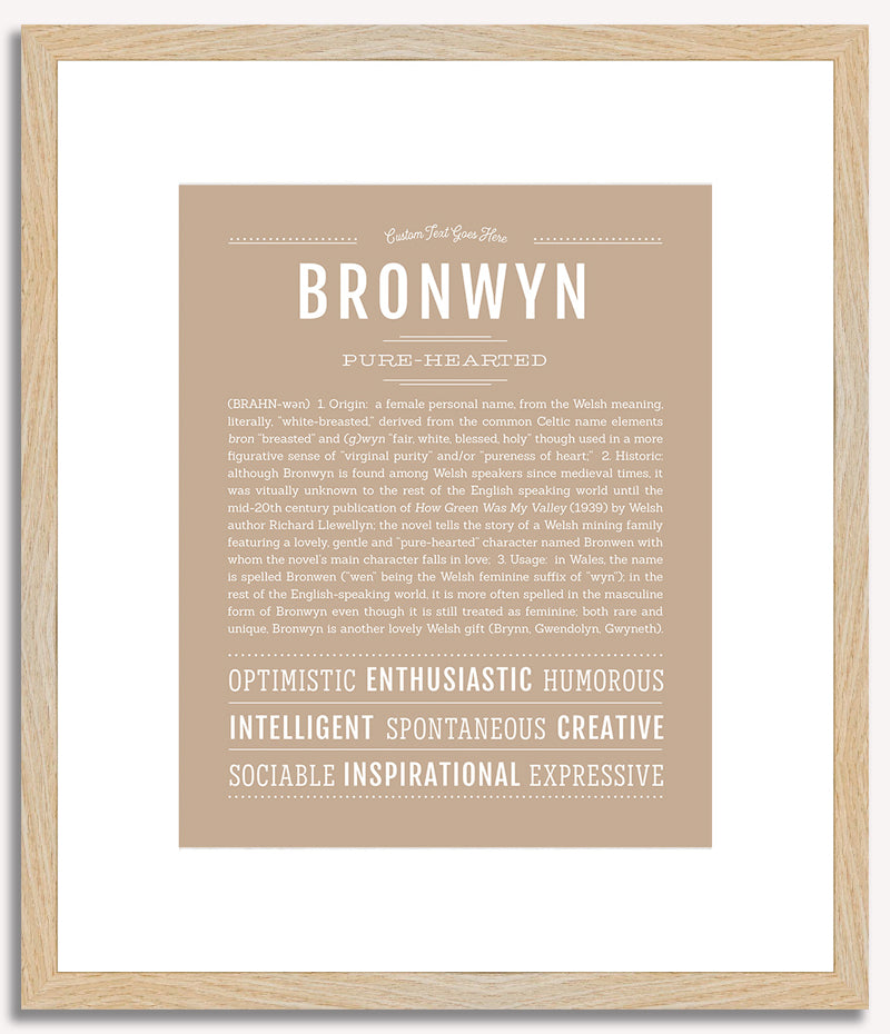 Bronwyn | Name Art Print