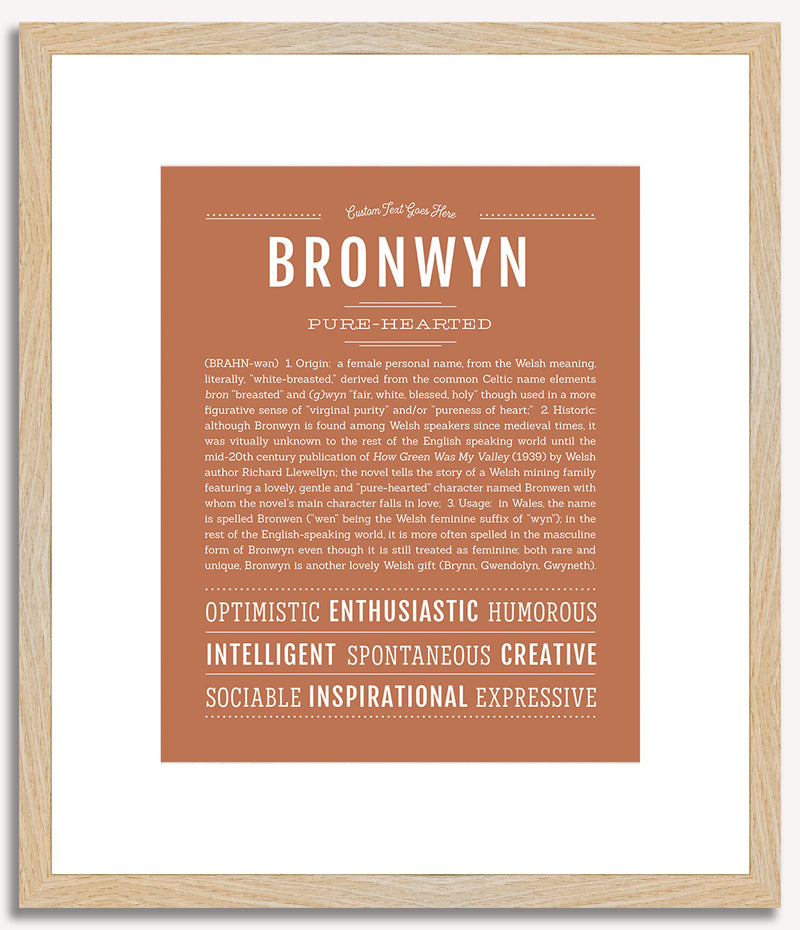 Bronwyn | Name Art Print