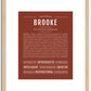 Brooke | Name Art Print