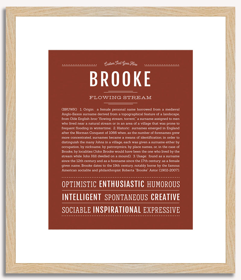 Brooke | Name Art Print