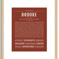 Brooke | Name Art Print