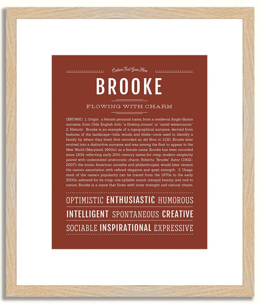 Brooke | Name Art Print