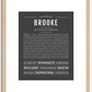 Brooke | Name Art Print