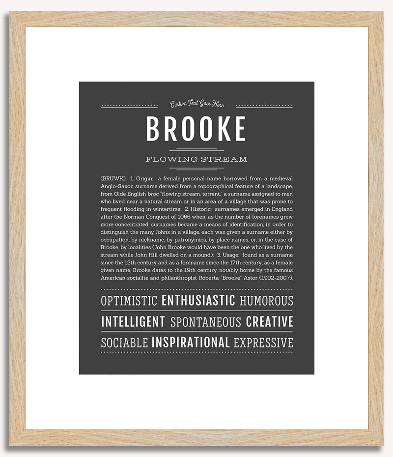 Brooke | Name Art Print