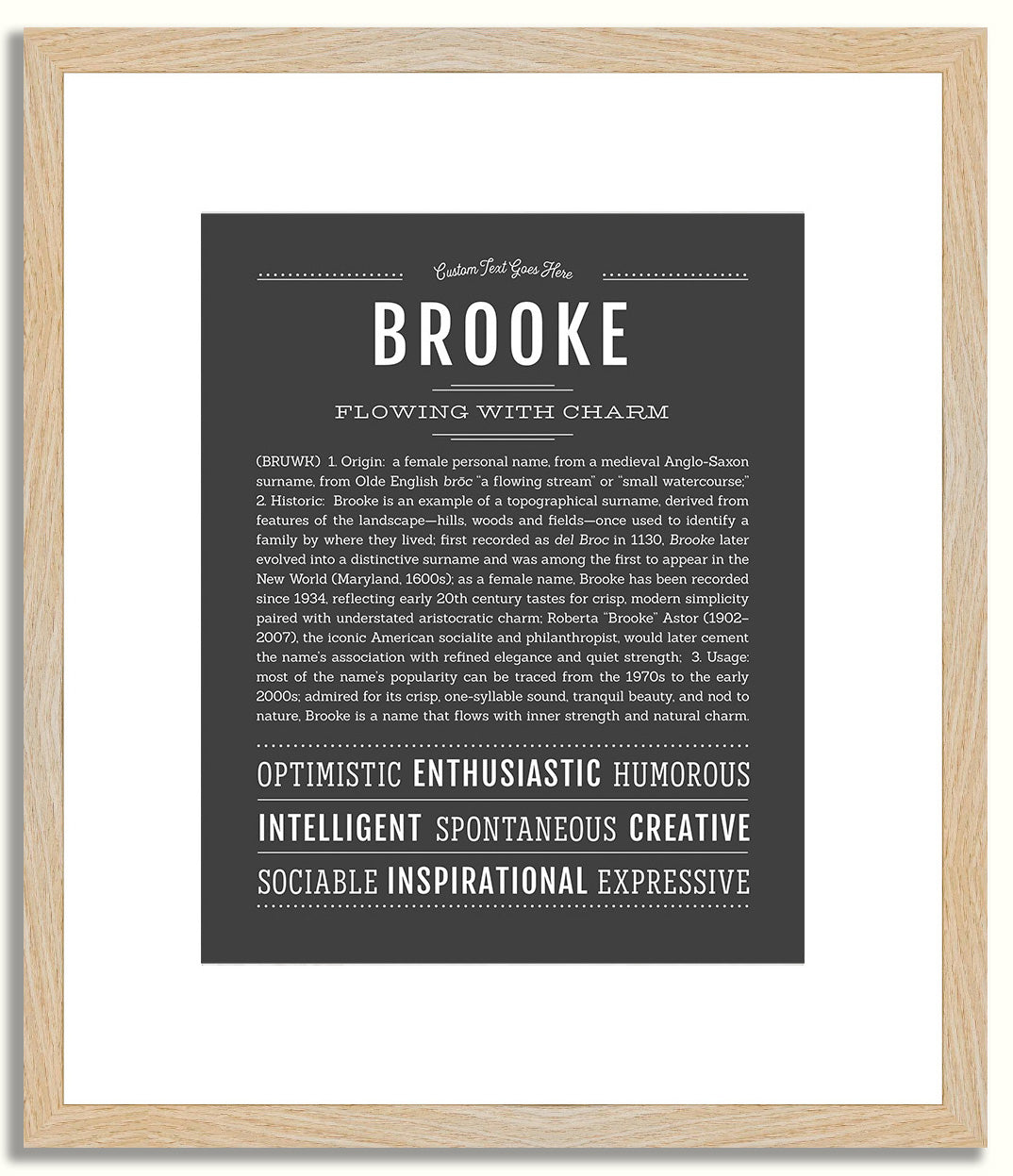 Brooke | Name Art Print
