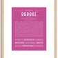 Brooke | Name Art Print