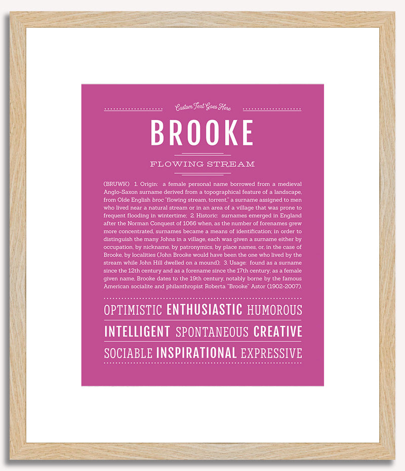 Brooke | Name Art Print