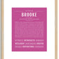 Brooke | Name Art Print