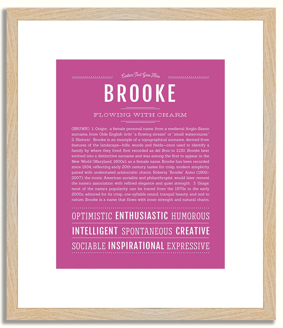 Brooke | Name Art Print