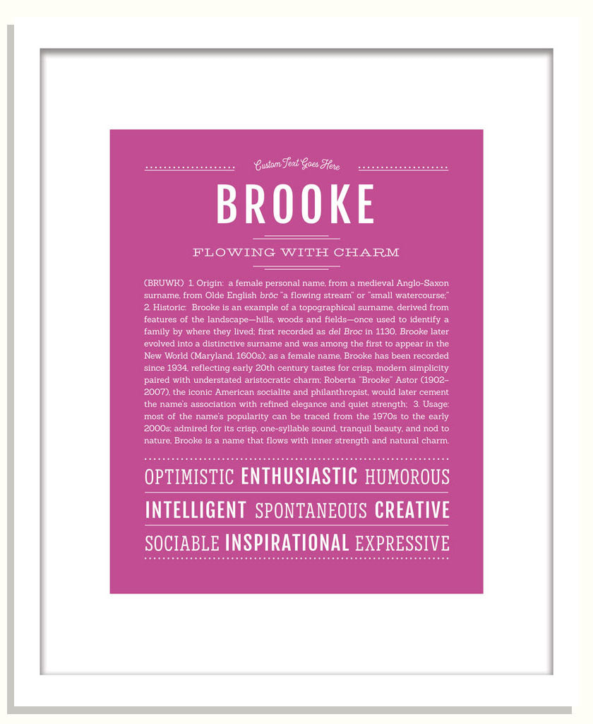 Frame Options | Dark Pink | Black Frame, Matted