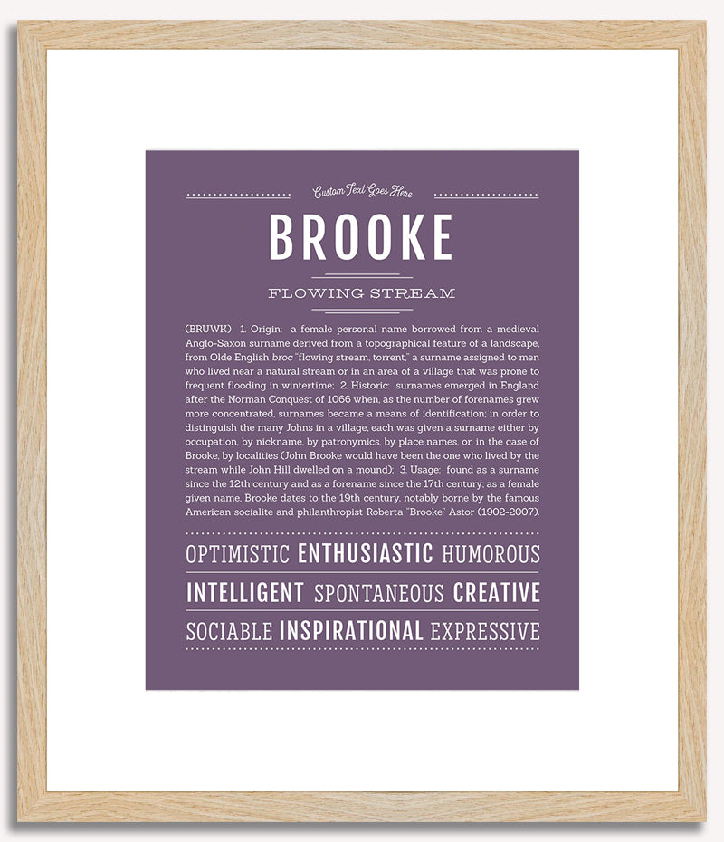 Brooke | Name Art Print