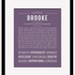 Frame Options | Deep Purple | Maple Frame, Matted