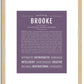 Brooke | Name Art Print