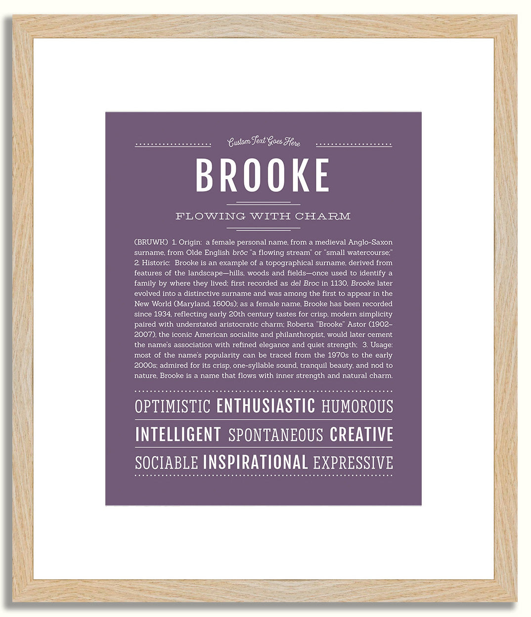 Brooke | Name Art Print