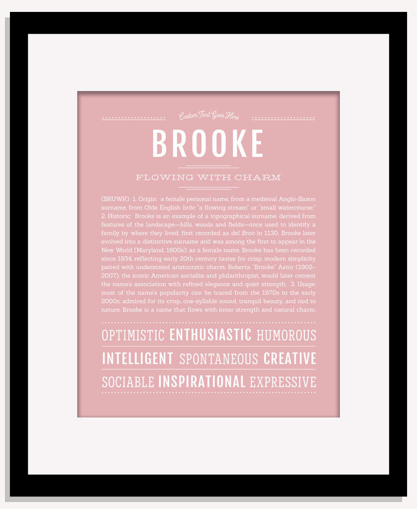 Frame Options | Dusty Rose | Maple Frame, Matted