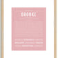 Brooke | Name Art Print