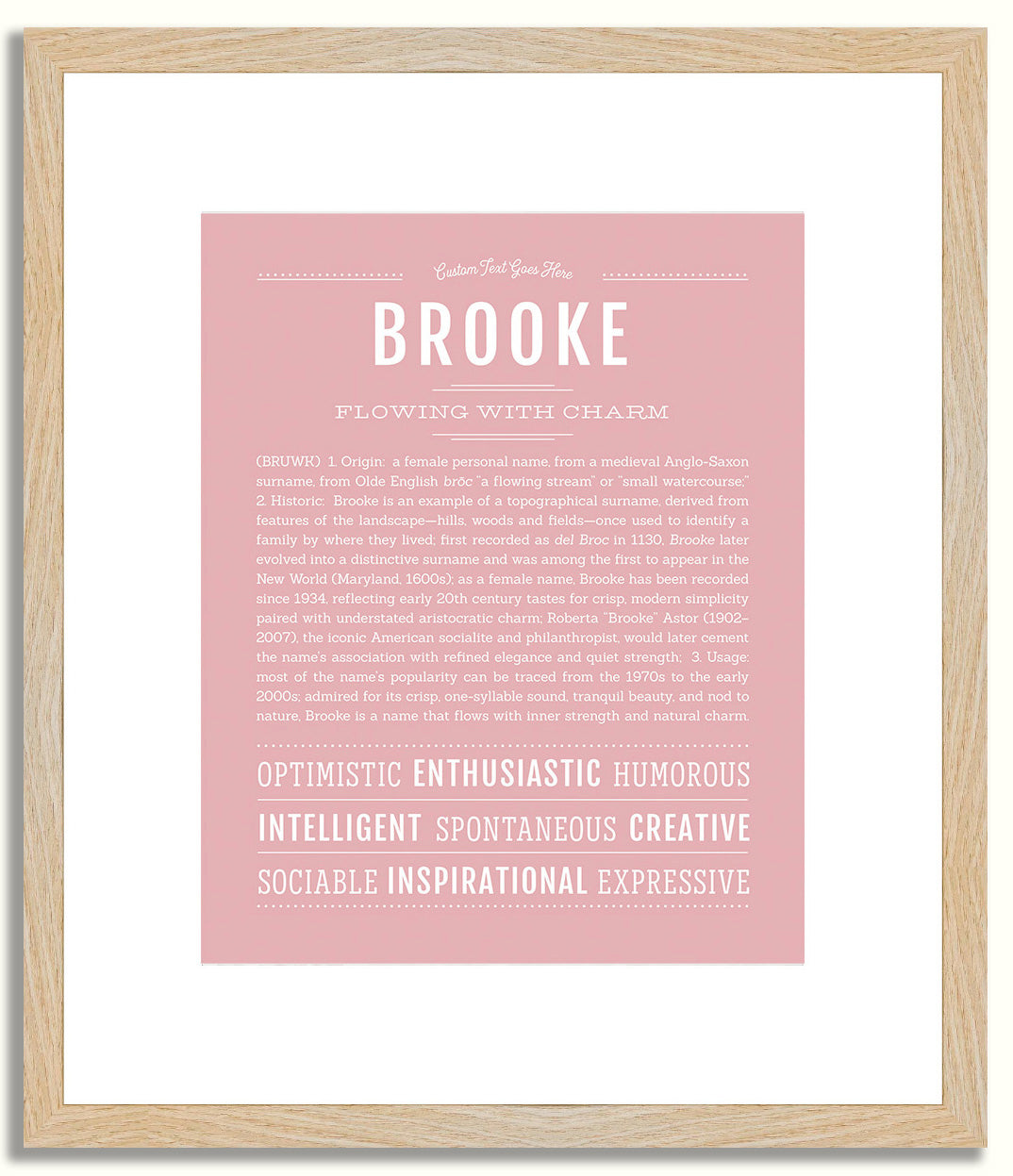 Brooke | Name Art Print