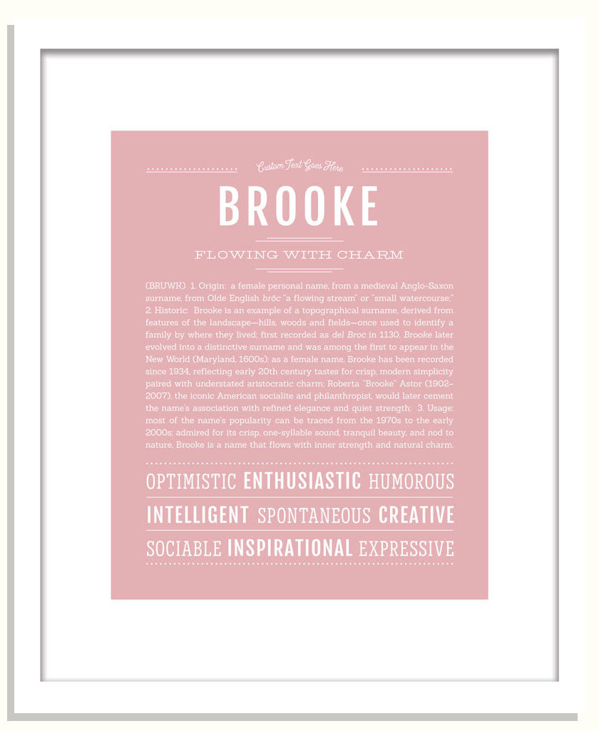 Frame Options | Dusty Rose | Black Frame, Matted