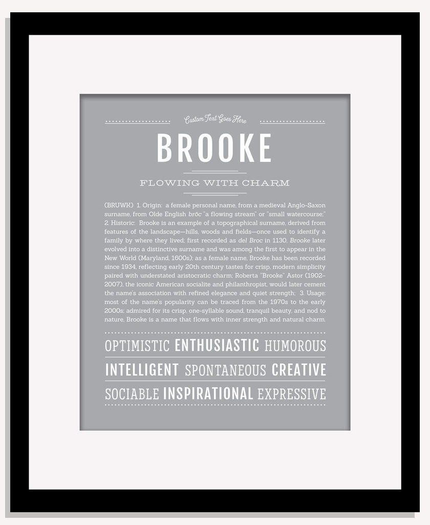 Frame Options | Light Gray | Maple Frame, Matted