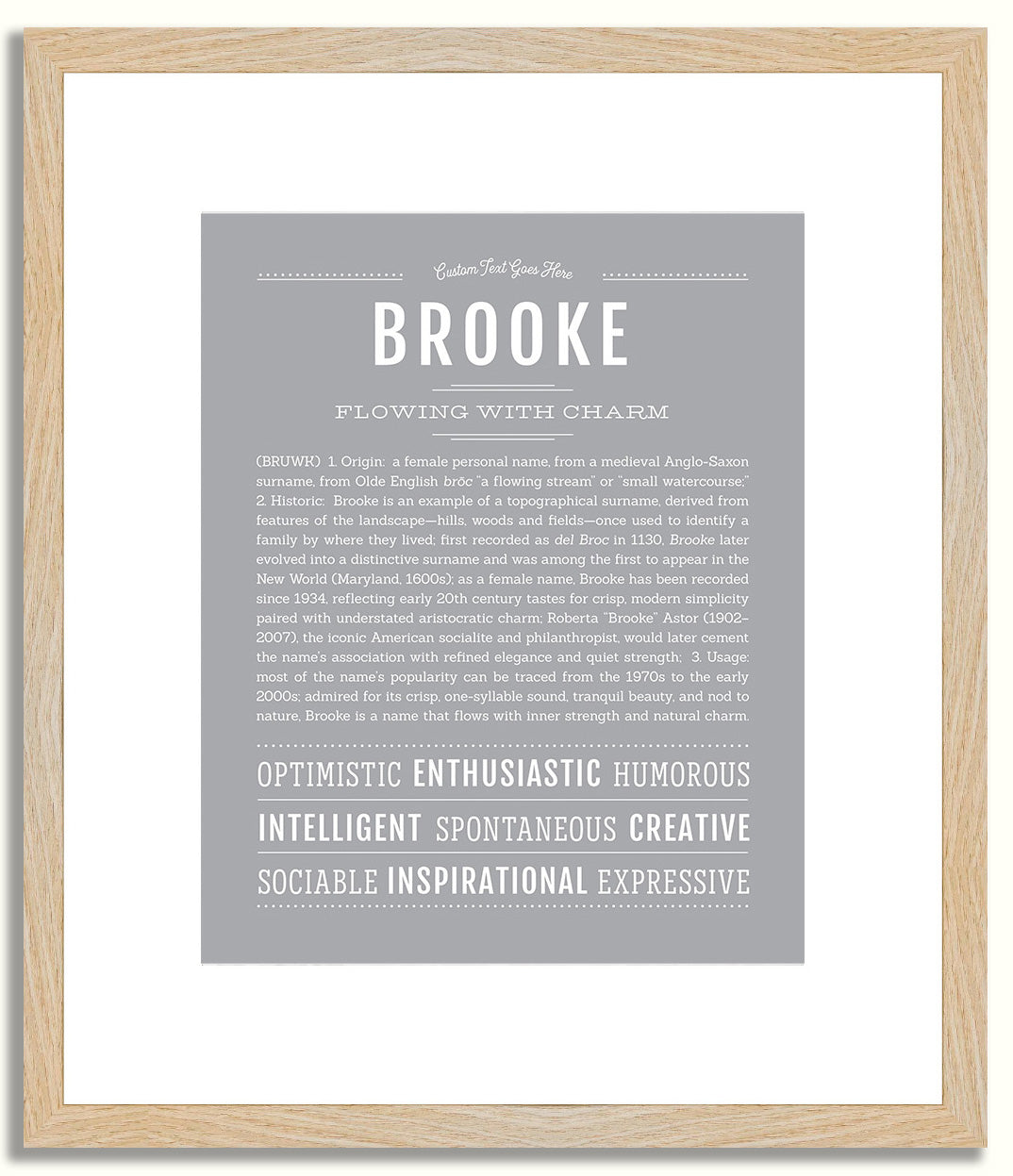 Brooke | Name Art Print