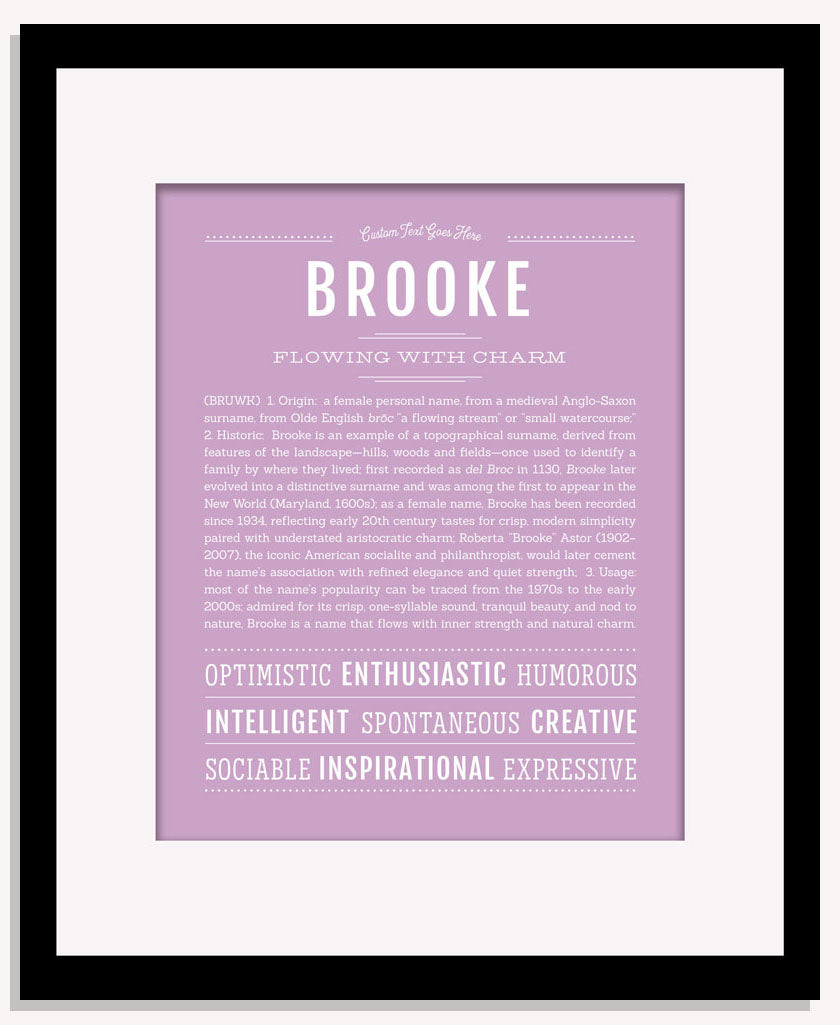 Frame Options | Lilac | Maple Frame, Matted