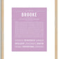 Brooke | Name Art Print