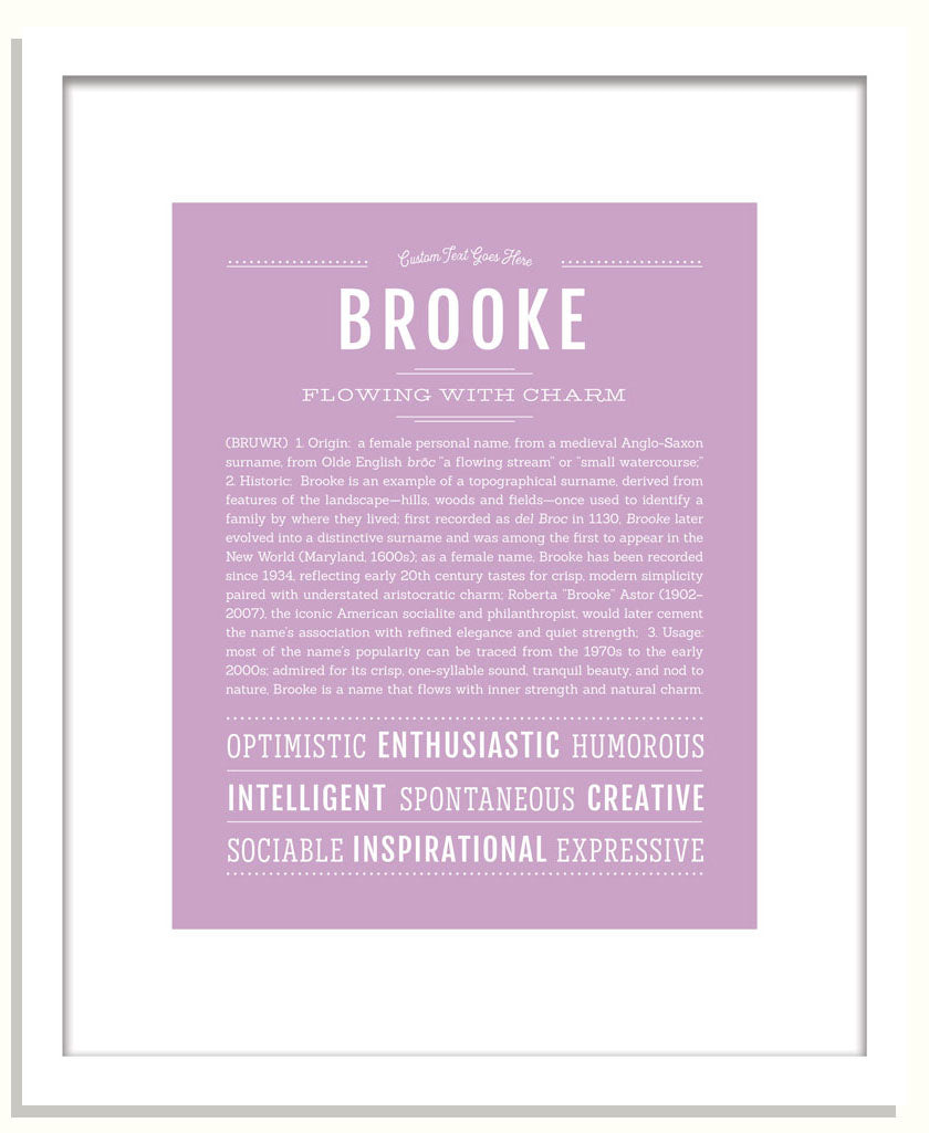 Frame Options | Lilac | Black Frame, Matted