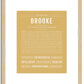 Brooke | Name Art Print