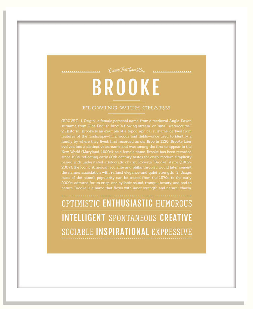 Frame Options | Matte Gold | Black Frame, Matted