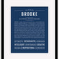 Frame Options | Midnight Blue | Maple Frame, Matted